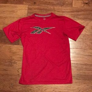 Red PlayDry Reebok tee